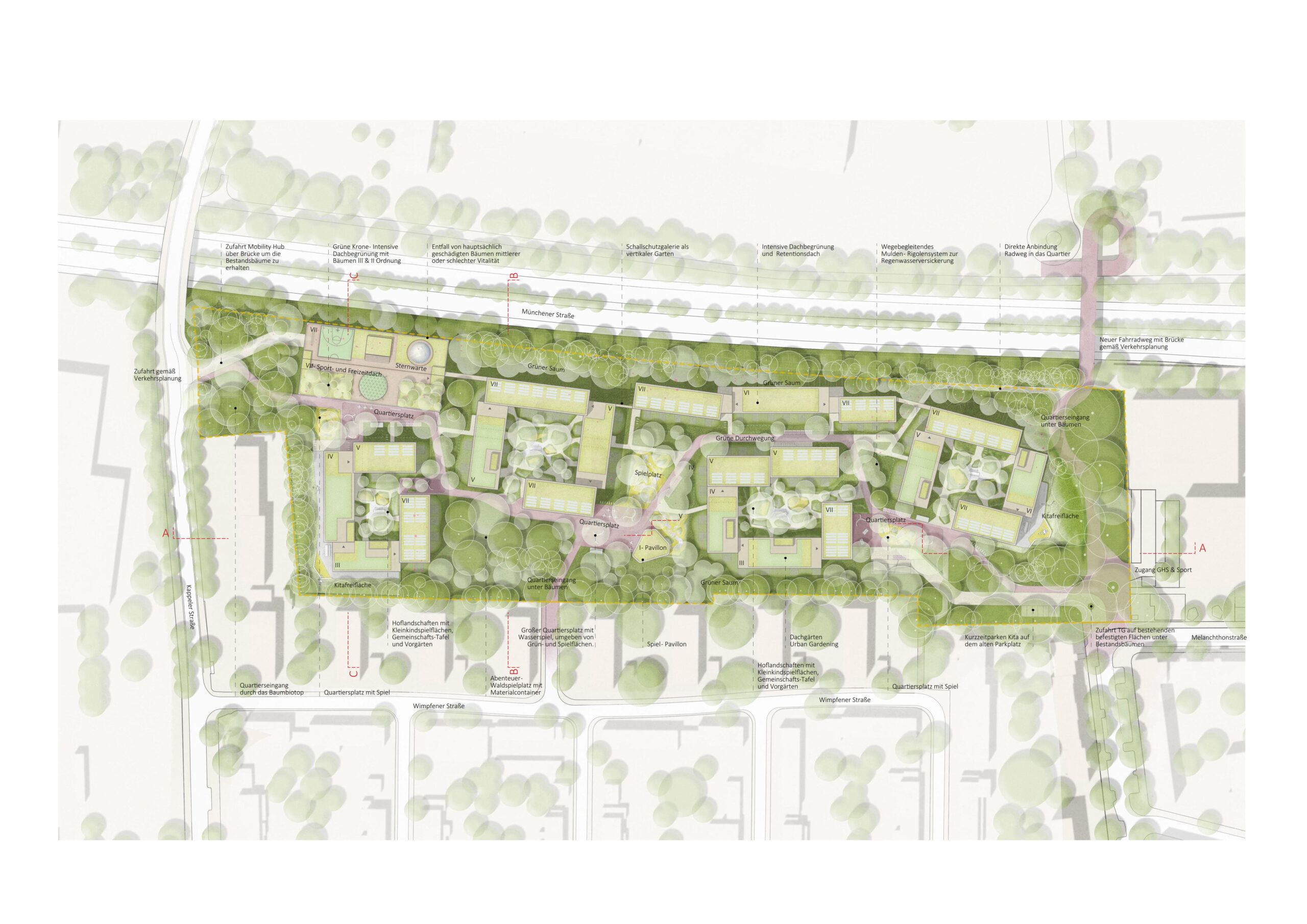 Lageplan Landschaftsarchitektur GV Benrath Simon Quindel