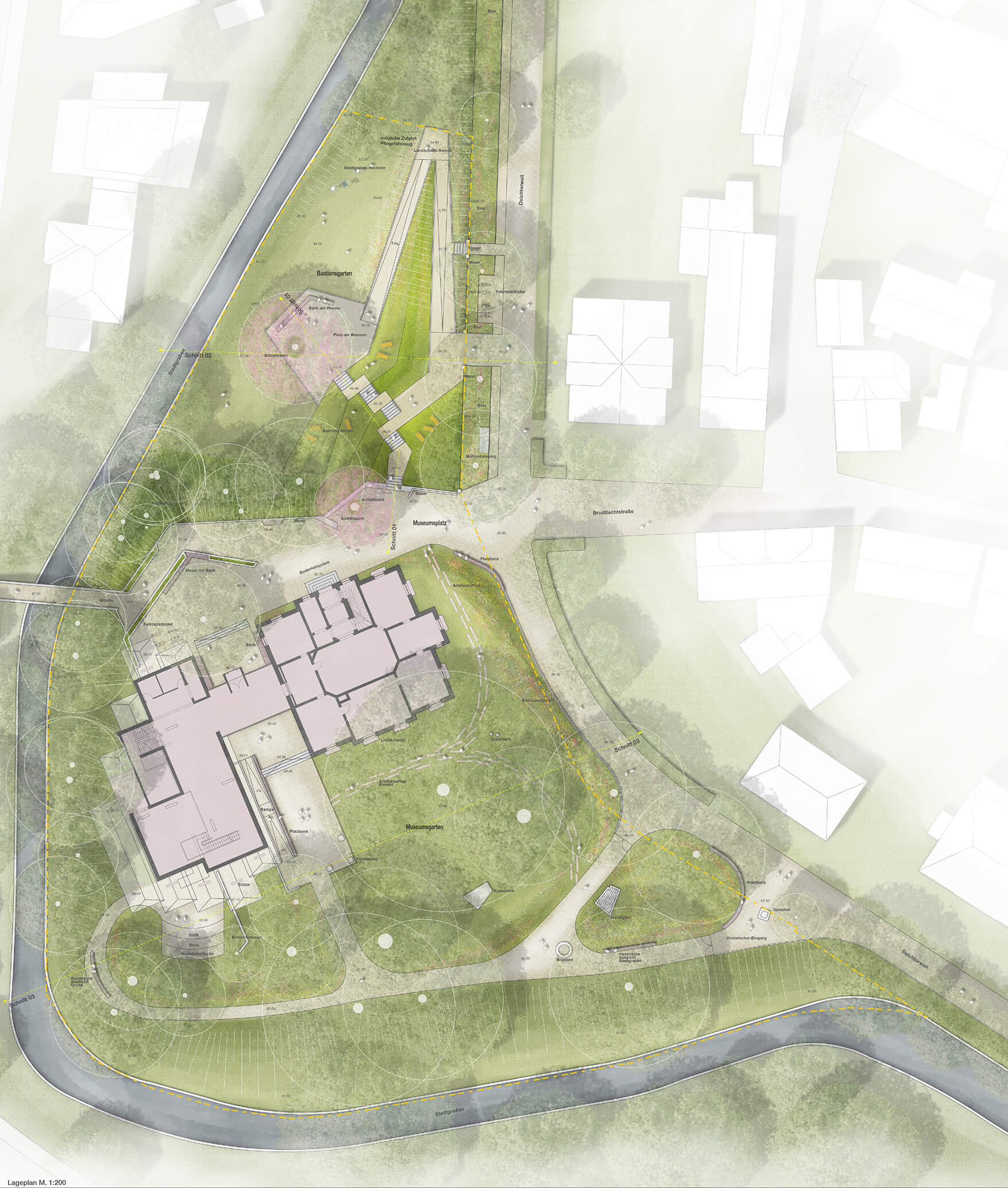 qla, simon quindel, landschaftsarchitek, projekt herford, lageplan